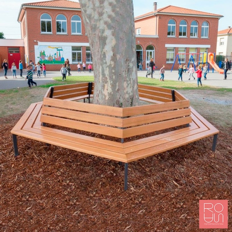 Banc al voltant de l'arbre Silaos